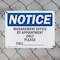 Signmission Manager's Office By Appointment Only Please OSHA Notice Sign, Plastic, 10in W x 7in L, 2PK OS-2PACK-NS-P-710-L-14139 - alternate 6